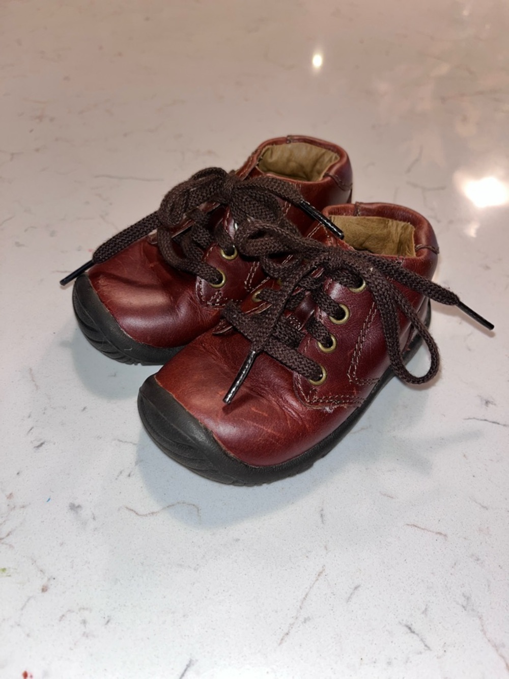 Stride rite Derby Leather Lace-Up Boots